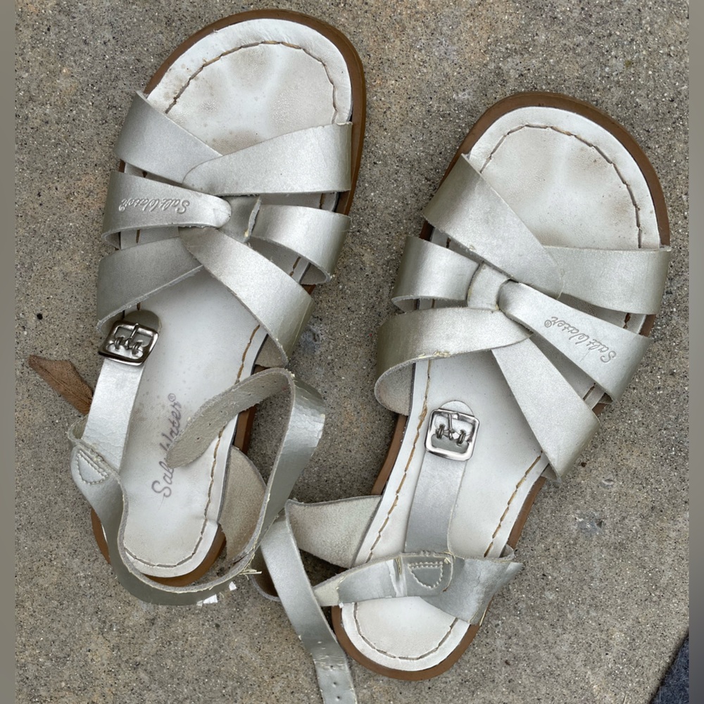 Silver sandals
